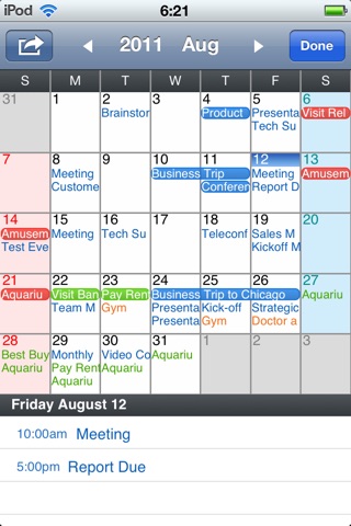 Organizer for iPhone screenshot 4