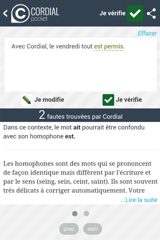 Correcteur screenshot 2