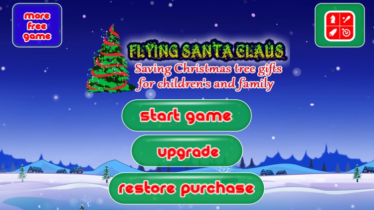 Flying Santa Claus – Saving Christmas tree gifts for children’s and family