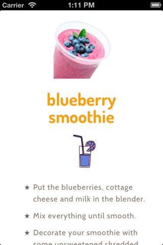 Smoothies, the Healthy Fruit Shakes screenshot 2