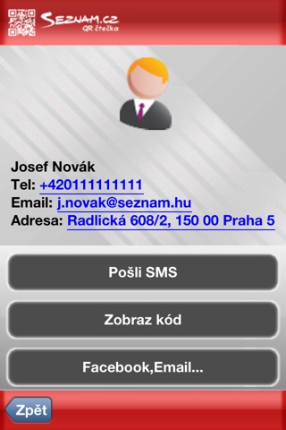 Seznam.cz QR čtečka screenshot 2