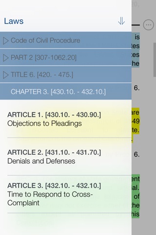 California State Laws and Constitution by SecOne screenshot 2