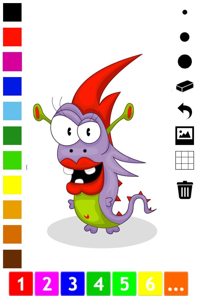 A Monster Coloring Book for Children: Learn to color and draw monsters screenshot 2
