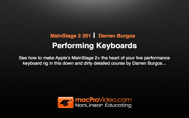 Course For MainStage 2 201 - Performing Keyboards(圖1)-速報App