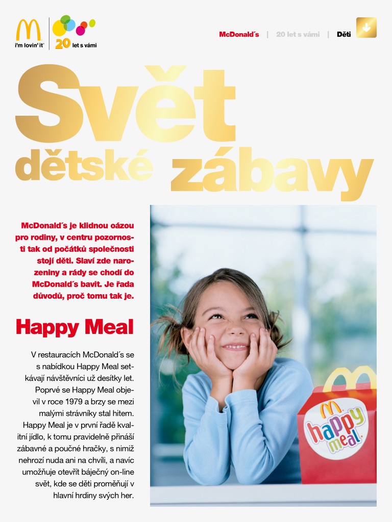 McDonald's 20 let s vámi screenshot 4