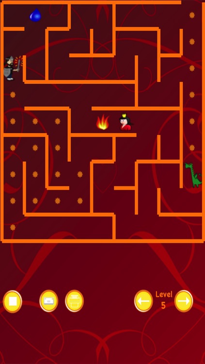 Dragon and Knight Maze (save the princess)
