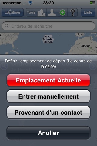 dPlaces (see contacts close to - next to you/me all at once on map) screenshot 2