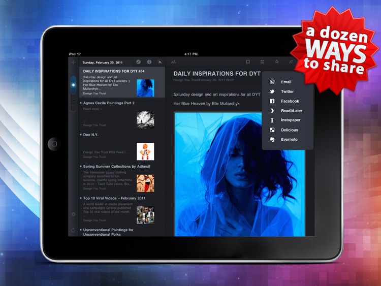MobileRSS HD FREE ~ Google RSS News Reader
