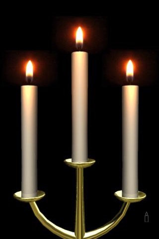 Flame of candle