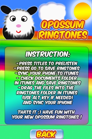 Opossum Ringtones screenshot 2