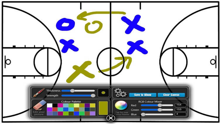 Basketball Coach Diagram