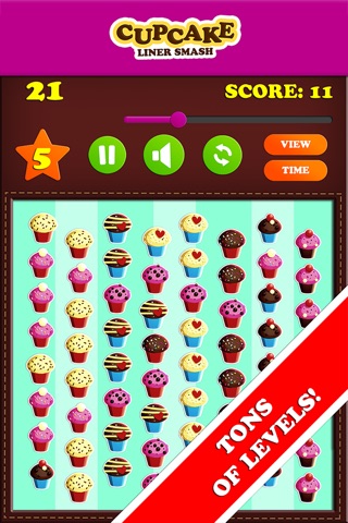 Cupcake Liner Smash Free - Arrange Bakings In Row screenshot 4