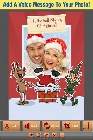A Christmas Camera - Create Xmas Greeting Card & Winter Photo Collage With Audio Message Free screenshot 4