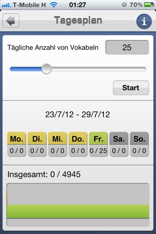 Vokabeltrainer Deutsch-Englisch screenshot 3