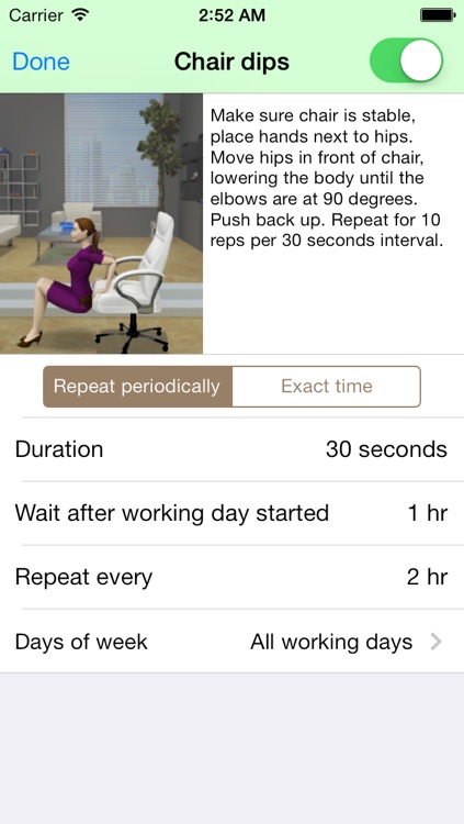 Health@Work - Workplace reminder to exercise, stretch, drink water screenshot-3
