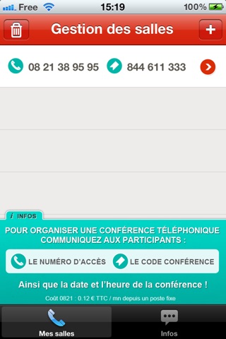 Conférences téléphoniques - Tel4com screenshot 3