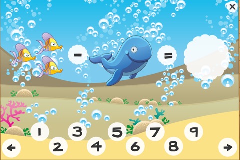 海の動物について子供年齢3-6のための数学のゲーム：数字1〜20をご覧ください。幼稚園、海、水、魚、亀、ウナギ、イルカやカニとの幼稚園や保育園のためのおかしいゲームや演習!のおすすめ画像3