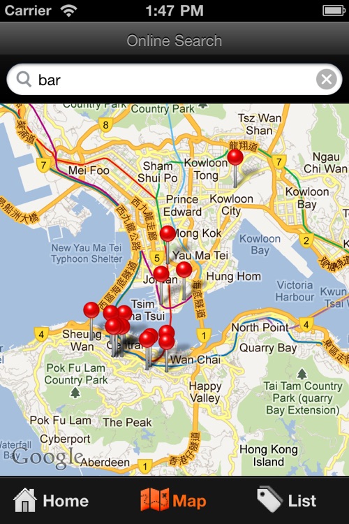 Hong Kong Travel Map