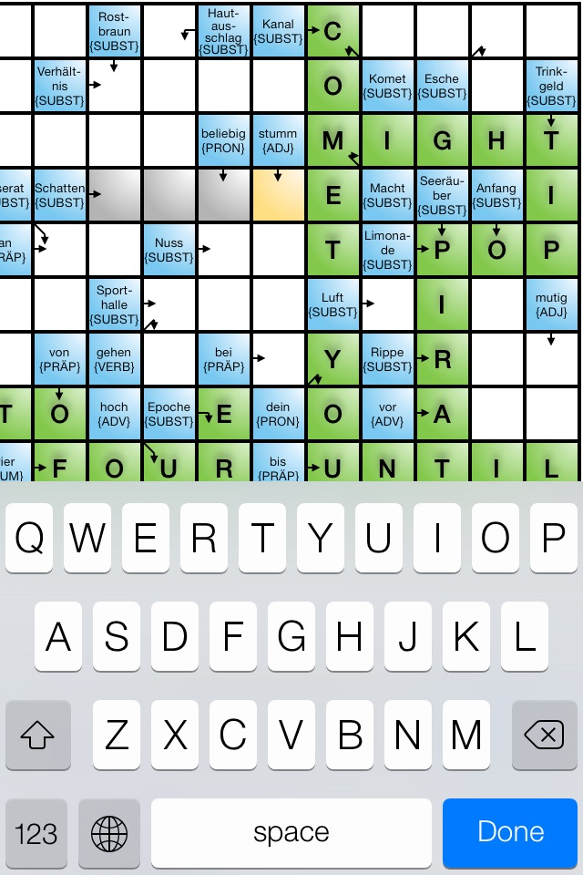 Englisch lernen mit Kreuzworträtseln screenshot 3