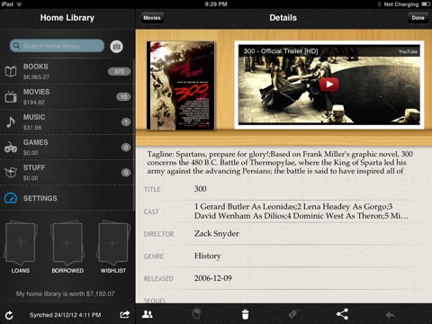 Home Library for iPad screenshot 3