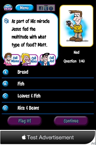 Ned's Bible Trivia, Fun Family Educational Games screenshot 2