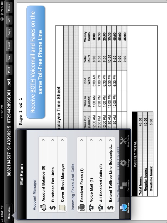 My Toll Free Number - for iPad