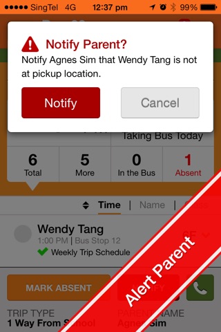 School Bus Attendance App screenshot 4