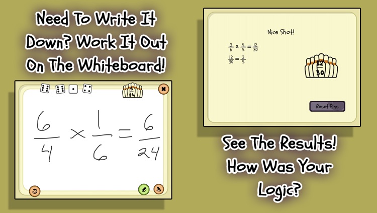 4 Dice a Fractions Game screenshot-3