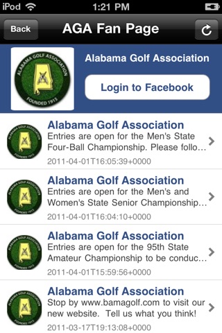 Alabama Golf Association screenshot 4