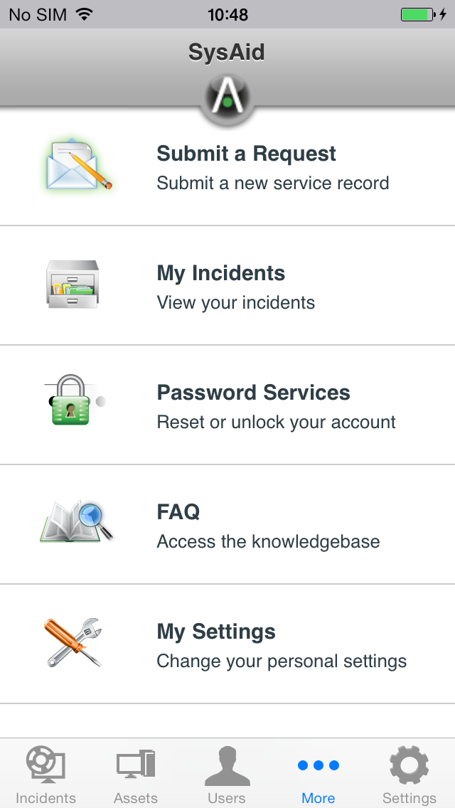 SysAid Helpdesk App