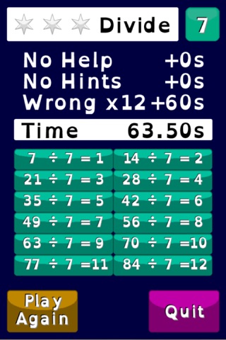 Perfect Times Tables screenshot 2