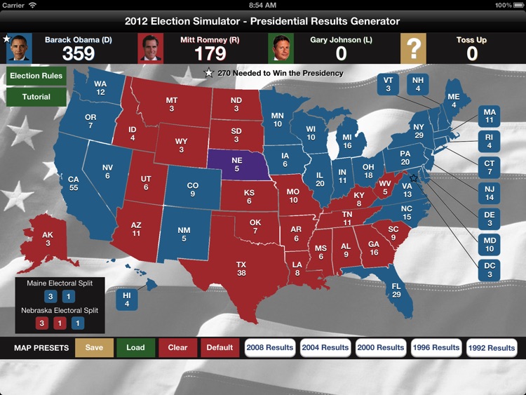 2012 Election Simulator screenshot-3