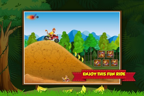 Amazon Race Xtreme - new monkey kong hill climb bike race game screenshot 2