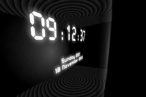 HoloClock3D - a holographic effect 3D clock with alarm upgrade and free weather info screenshot 4