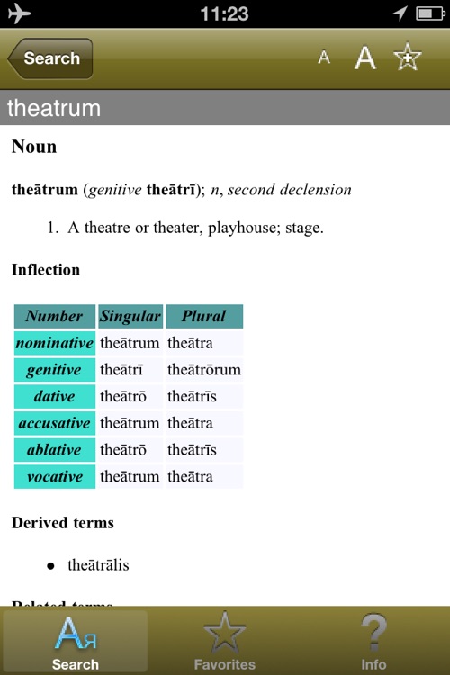 Latin Lexicon Dictionary screenshot-4