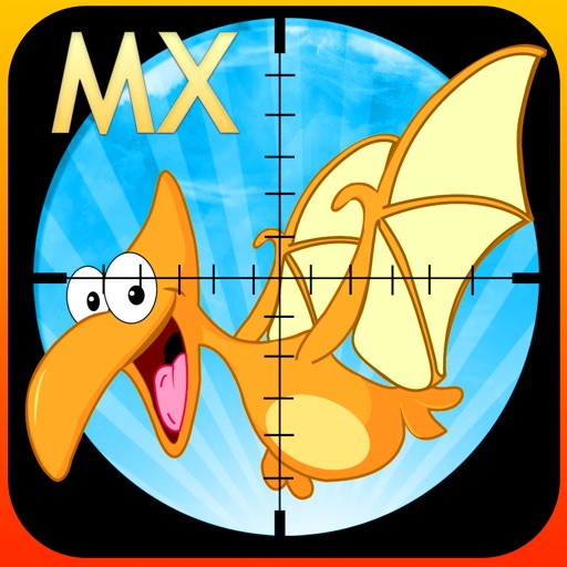 Flying Angry Dino Hunter MX - Awesome Prehistoric Aerial Shooting Game icon