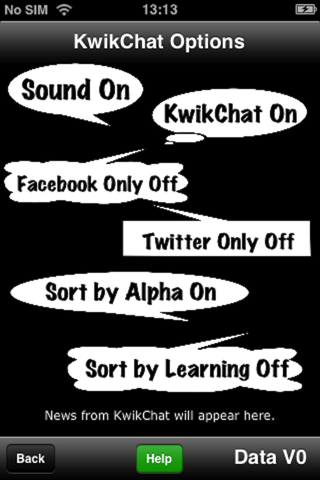 KwikChat for Facebook Twitter SMS screenshot 3