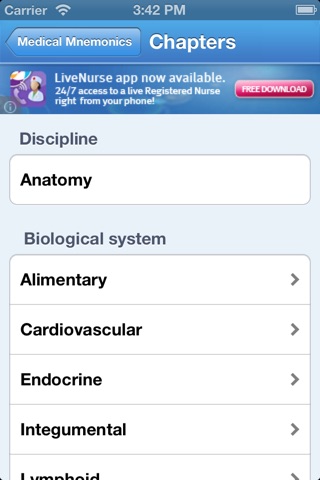 Med Mnemonics Flashcards Lite screenshot 2