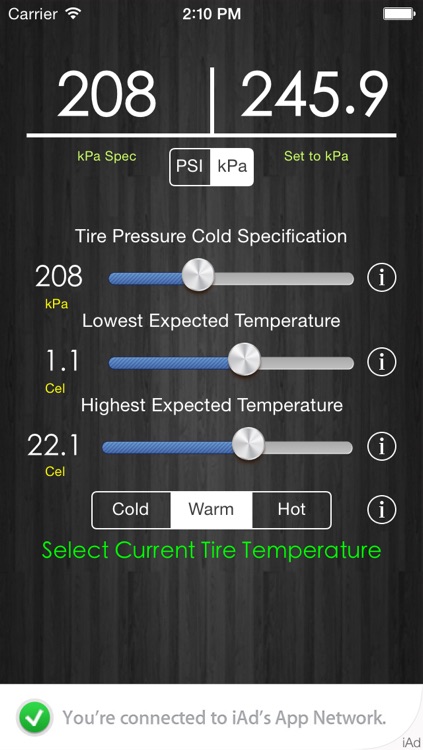 Tire Pressure Correction