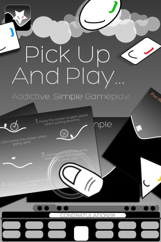 Super Simple Ski Night Slopes - Addictive Downhill Surf & Wave Rider Race Game Free Pocket Edition screenshot 4