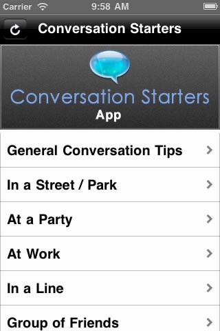 Conversation Starters iApp screenshot 2