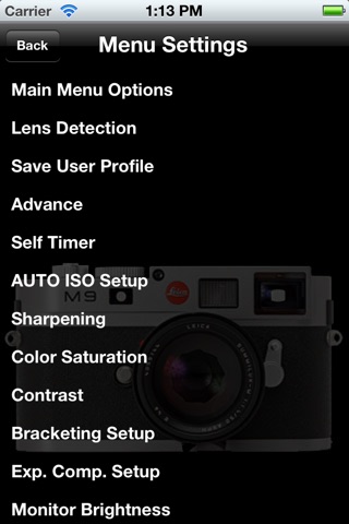 Leica M9 EasyApp screenshot 4