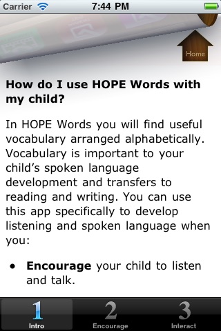 HOPE Words screenshot 2