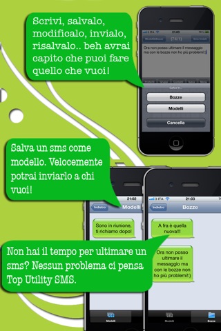 Top Sms - Messaggi, Gruppi, Preferiti, Bozze e Modelli, Invia Posizione con Indirizzo e Localizzazione screenshot 2
