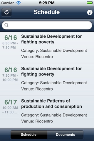 Rio+20 Agenda screenshot 2