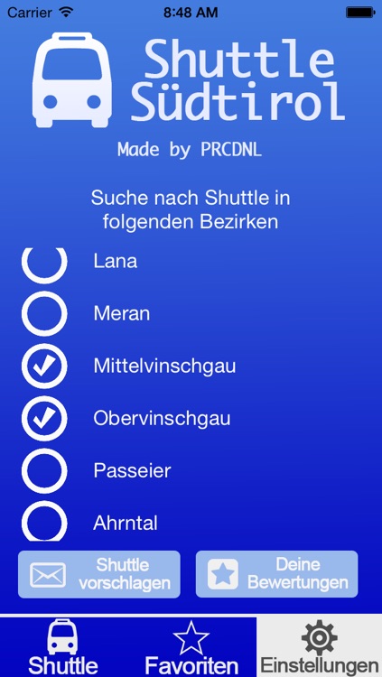 Shuttle Südtirol