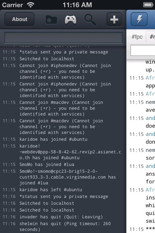 Mango IRC - Chat client screenshot 4