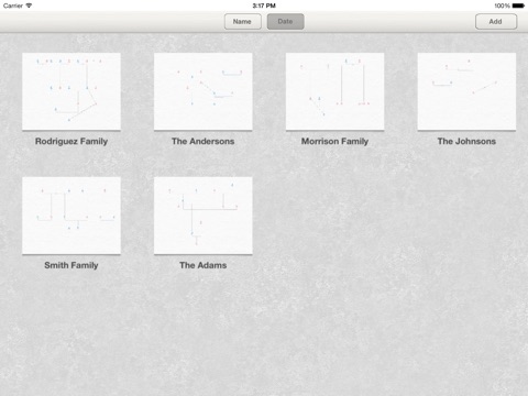 Genograms screenshot 2