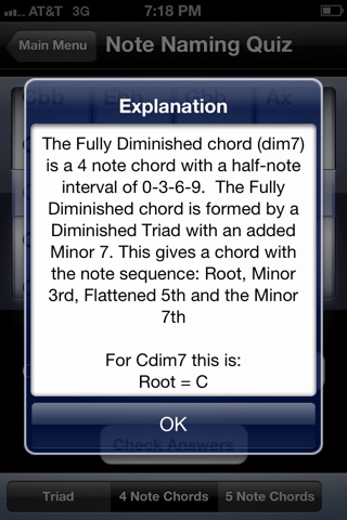 Chord Note Naming screenshot 4