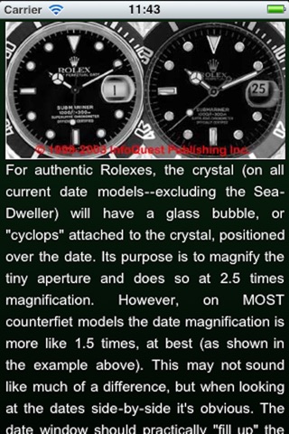 Rolex Inspector - Find out how to spot fake or replica watches screenshot 2